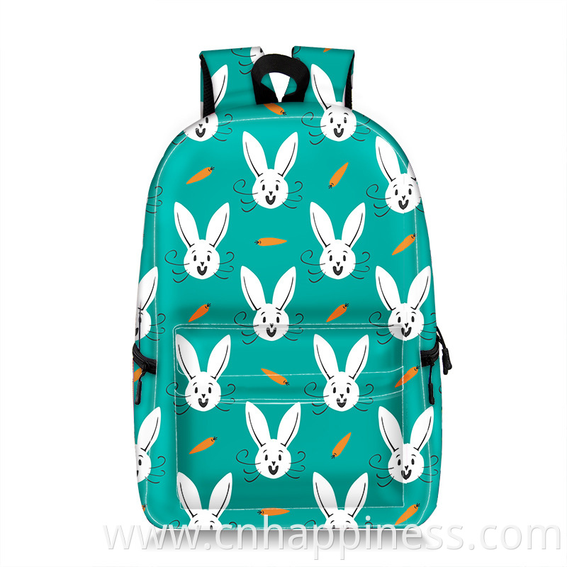 Wholesale blank sublimation full print waterproof backpacks zoo animal shoulders backpack school bag